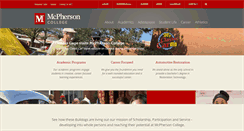Desktop Screenshot of mcpherson.edu