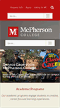 Mobile Screenshot of mcpherson.edu