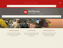 Tablet Screenshot of mcpherson.edu